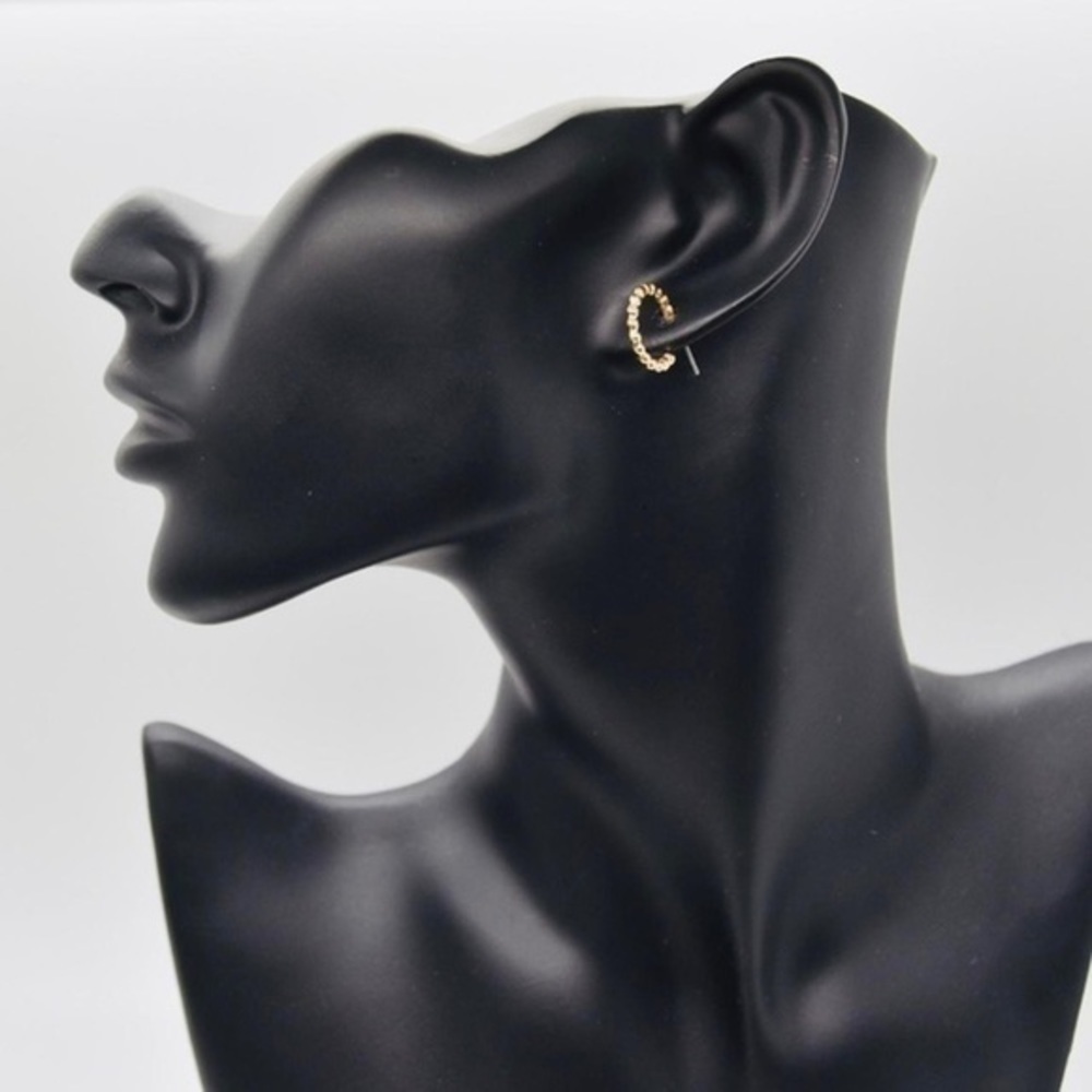 Rachele Mini Gold Hoops - Picture 3 of 3